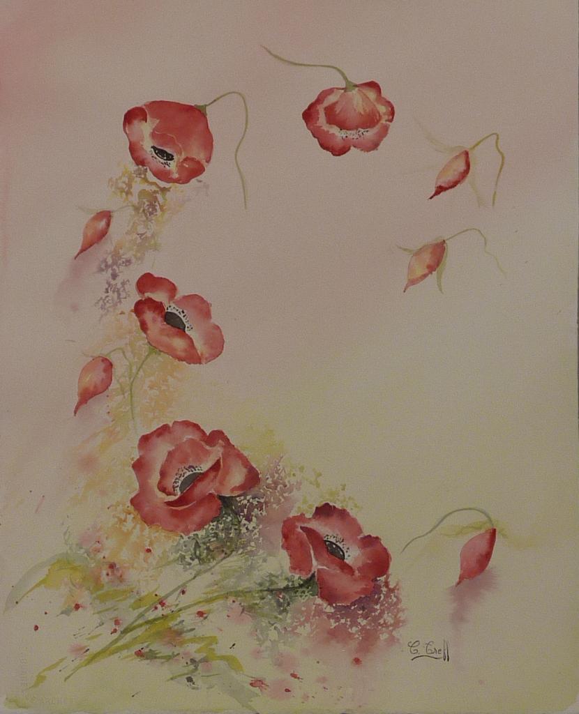 205b-Guirlande de coquelicots-(38x50)